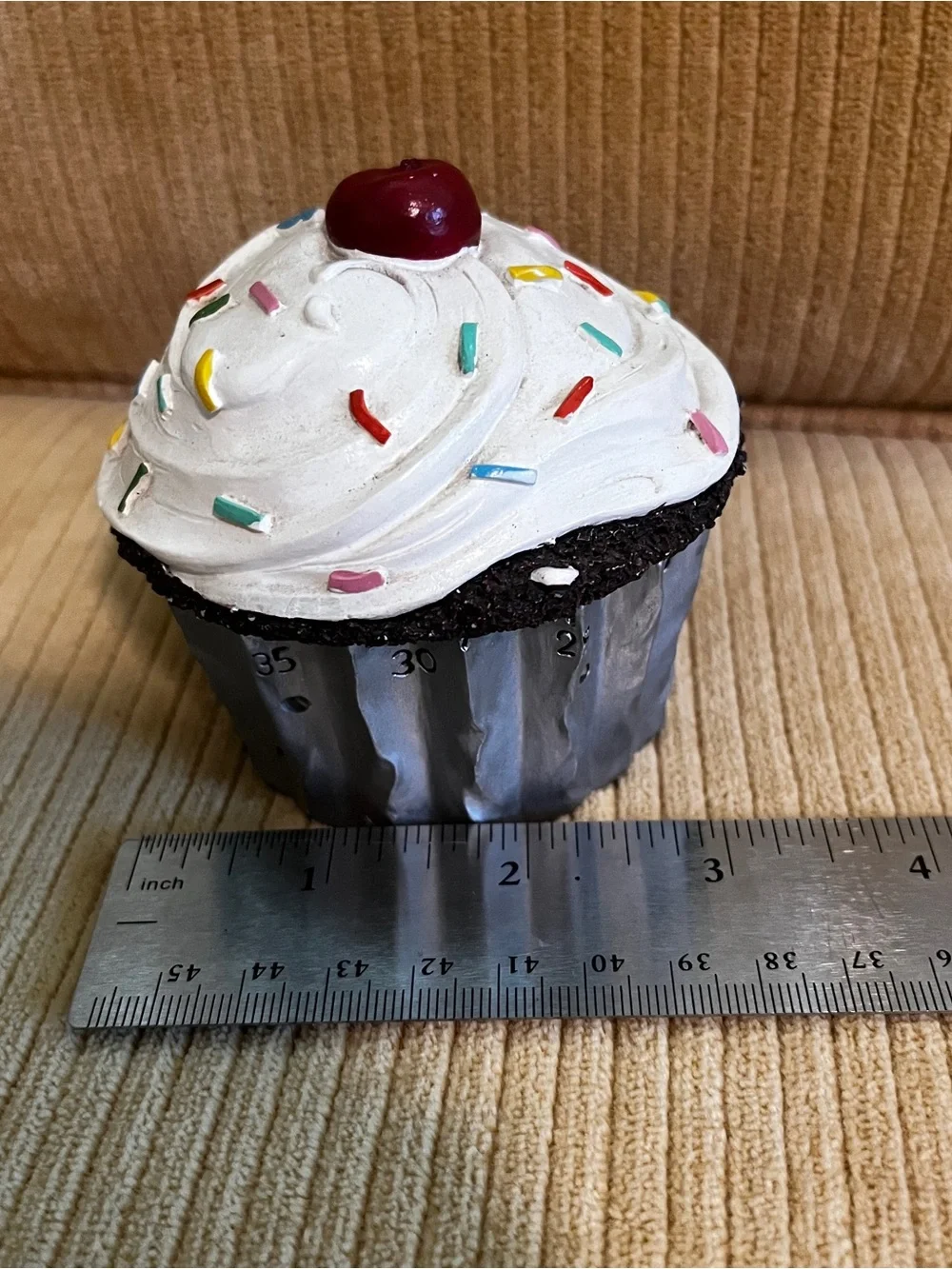 Vintage Boston Warehouse Cupcake Kitchen Timer RARE whimsical baking cake decor